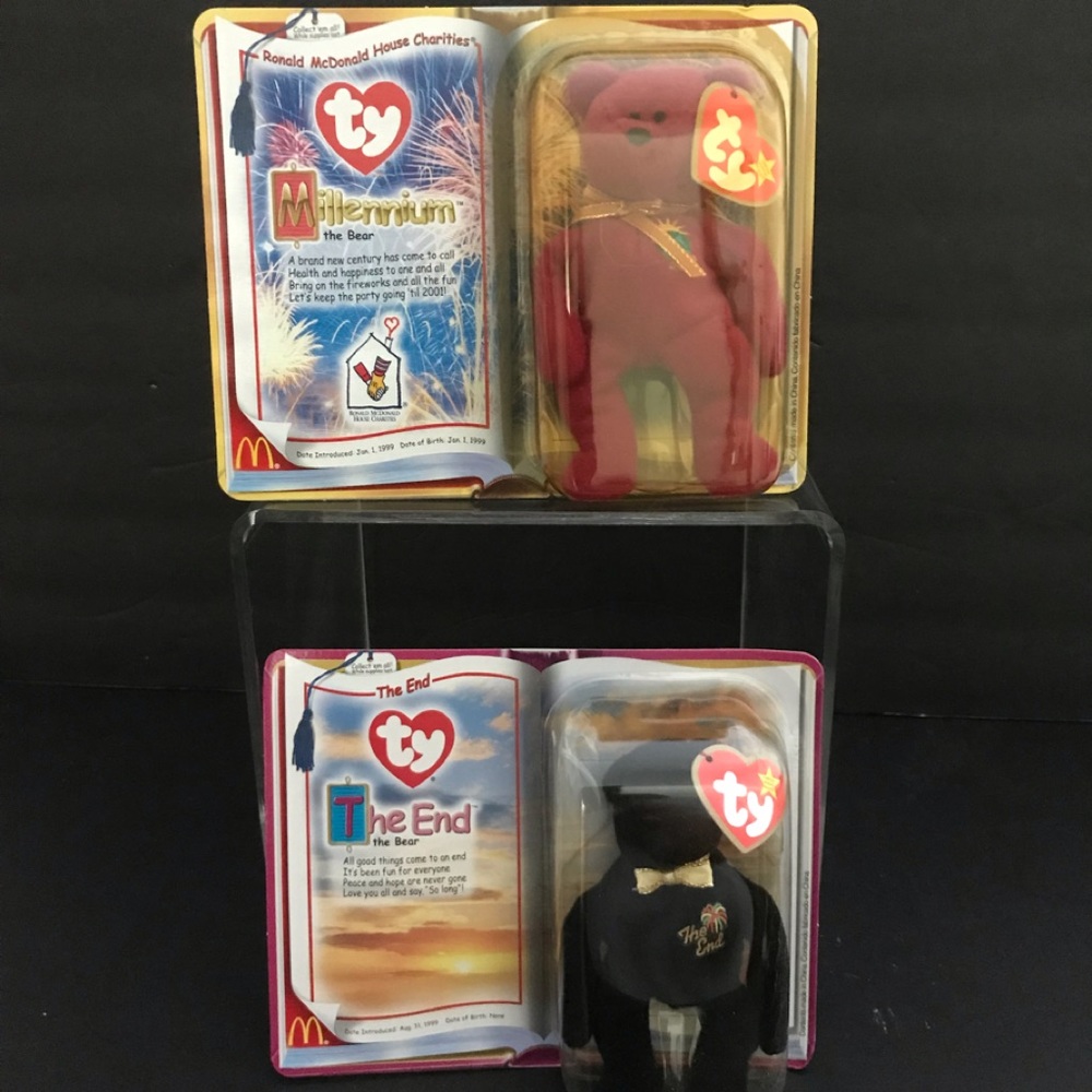 Ty 2000 Teenie Beanie Babies Bears, NIB